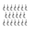 Antiqued Pewter Crescent Moon Charm Set (20 Pack, 10x4mm)