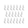 Shiny Silver Crescent Moon Charm Set (20 Pack, 10x4mm)