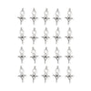 Antiqued Silver Tuareg Cross Motif Pendant Set (20 Pack, 34x18mm)