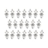 Antiqued Silver Tuareg Motif Pendant Set (20 Pack, 33x15mm)