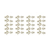 Antiqued Brass Hammered Hook & Eye Clasp Sets (20 Pack, 14x10mm)