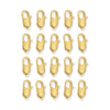 24K Gold Plated Brass Lobster Clasp Set (20 Pack, 12mm)
