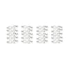 Antiqued Silver Vine Hook & Eye Clasp Sets (20 Pack, 22x7mm)