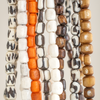 8 Strand Bundle: Small Batik Bone Beads