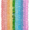10 Strand Bundle: Faceted Recycled Glass Beads