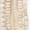 6 Strand Bundle: Classic White Bone Beads