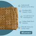 Caramel Brown Bogolan Mali Mud Cloth (Dotted Cross Design) - The Bead Chest