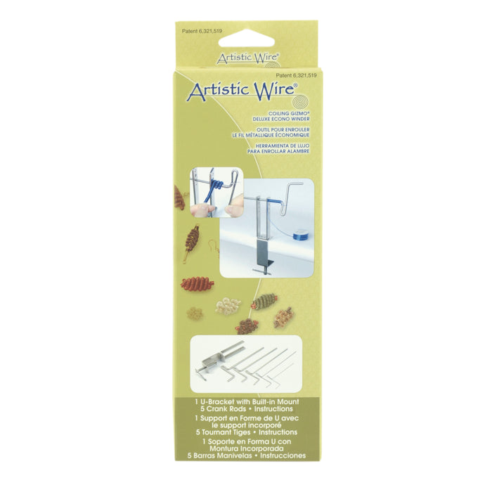 Artistic Wire Coiling Gizmo Deluxe Winder (5 Rods: 4.5mm, 4mm, 3mm, 1.5mm, 1.0mm)