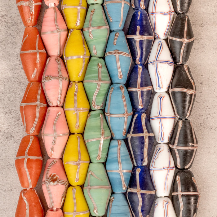 8 Strand Bundle: Java French Cross Beads