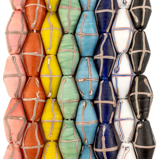 8 Strand Bundle: Java French Cross Beads