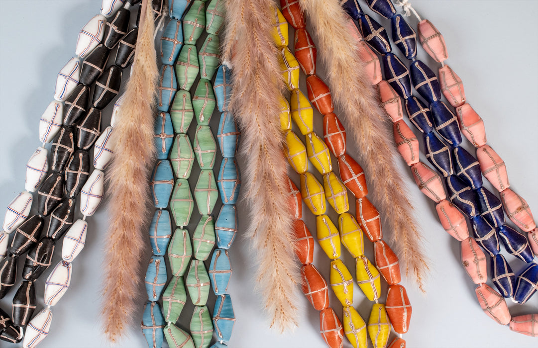 8 Strand Bundle: Java French Cross Beads