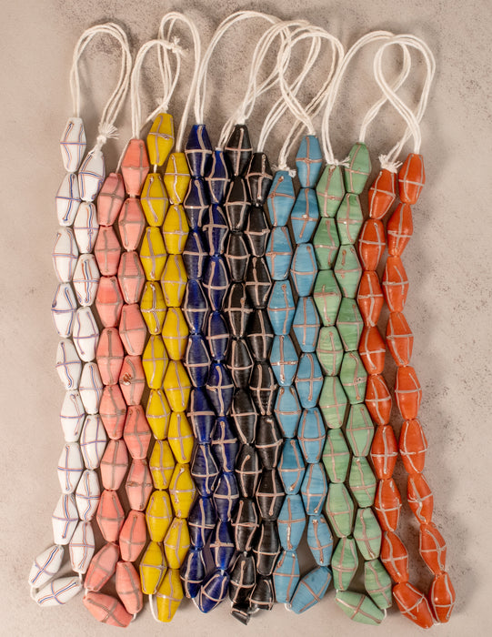 8 Strand Bundle: Java French Cross Beads