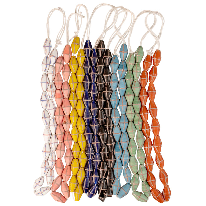 8 Strand Bundle: Java French Cross Beads