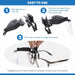 Three-step instruction graphic: slide light onto clip, push lens into fixture, pinch clip onto eyeglasses frame