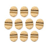 24K Gold Plated Hammered Baule Bead Set (10 Pack, 13x10mm)