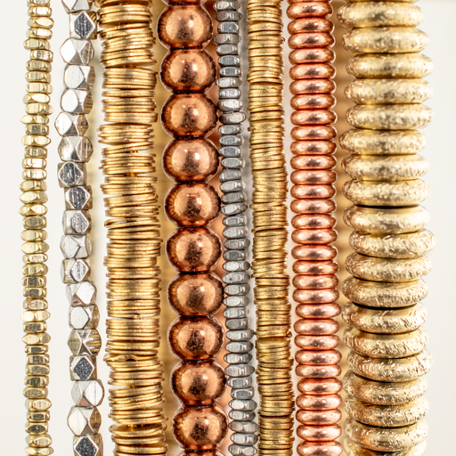 8 Strand Bundle: All Time Favorite Metal Beads