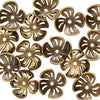 Antiqued Brass Flower Bead Caps (10mm, 14 Pieces)