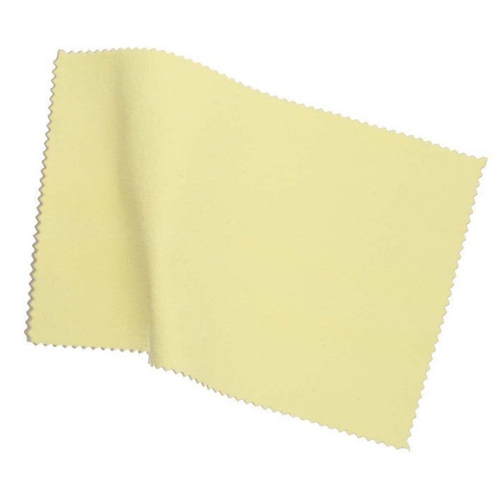 Sunshine polishing cloth with one side lifted to show soft fabric and zigzag edge