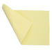 Sunshine polishing cloth with a corner folded back, showing the pale yellow fabric on both sides
