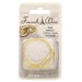 Gold medium French wire, 0.9mm, 14 inches, coiled on a BeadSmith card with a slightly looser loop