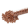 Soft Copper Czech Glass Seed Beads (8/0, 3mm, 22g Tube)