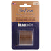 S-Lon milk chocolate nylon bead cord in Beadsmith retail card packaging with TEX210 label