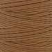 Close-up of twisted 3-ply dark tan nylon bead cord wound tightly, showing texture