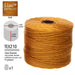 Gold S-Lon nylon bead cord spool with specs: TEX210, .5mm, 3-ply, 77 yd, 1.25 in by 1.125 in spool