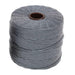 S-Lon 0.5mm grey nylon bead cord, full spool seen from the front