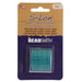 Teal S-Lon nylon bead cord in Beadsmith retail packaging with TEX210 medium weight label
