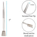 Tweezers with shovel graphic labeling 7 inch length, 1.4mm serrated fine tip and shovel end for small pieces
