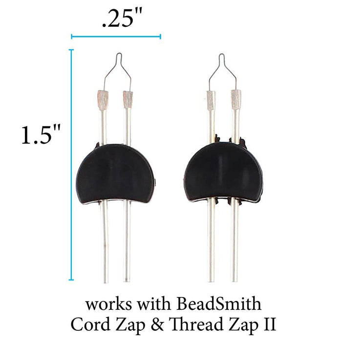 Two replacement tips with dimensions of 1.5 inches by .25 inch, works with Cord Zap and Thread Zap II