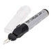 Close-up of the Thread Zap II burner tip and black head with the clear cap removed