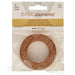 0.7mm tan waxed linen cord in retail packaging with label showing 25 yd, 22.8 m