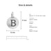 alphabet charms size details b