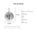 alphabet charms size details i