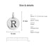 alphabet charms size details r