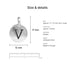 alphabet charms size details v