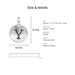 alphabet charms size details y