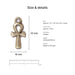 Antiqued brass ankh charm size and details: 22 x 10 mm pewter, 2mm loop hole, made in Europe