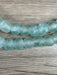 Hidden Gems: Clear Aqua Recycled Glass Beads (18mm)