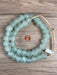 Hidden Gems: Clear Aqua Recycled Glass Beads (18mm)