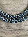 Hidden Gems: Black White Giraffe Pattern Krobo Beads