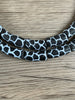 Hidden Gems: Black White Giraffe Pattern Krobo Beads