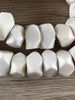 Hidden Gems: Faceted Kenya White Bone Beads (1 Cracked Bead)