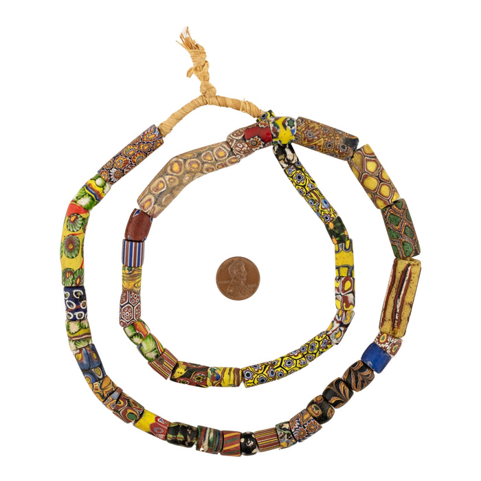 Antique Venetian Millefiori African Trade Beads #20705