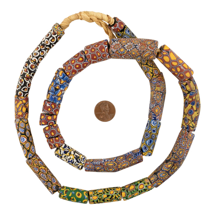Antique Venetian Millefiori African Trade Beads #20688