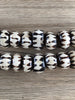 Hidden Gems: Large Kenya Batik Bone Beads (1 Defective Bead)