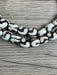 Hidden Gems: Swirl Design Batik Bone Beads