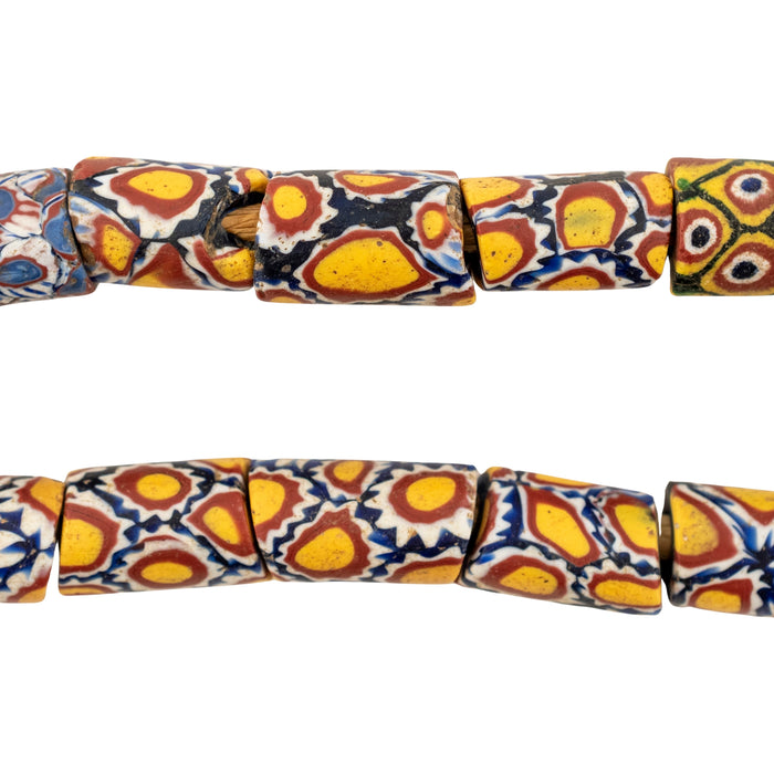 Thin Antique Venetian Millefiori African Trade Beads #20729